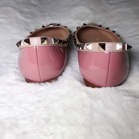 ❤️SOLD❤️Valentino rockstud balle flats rose 36 - Picture 5 of 8